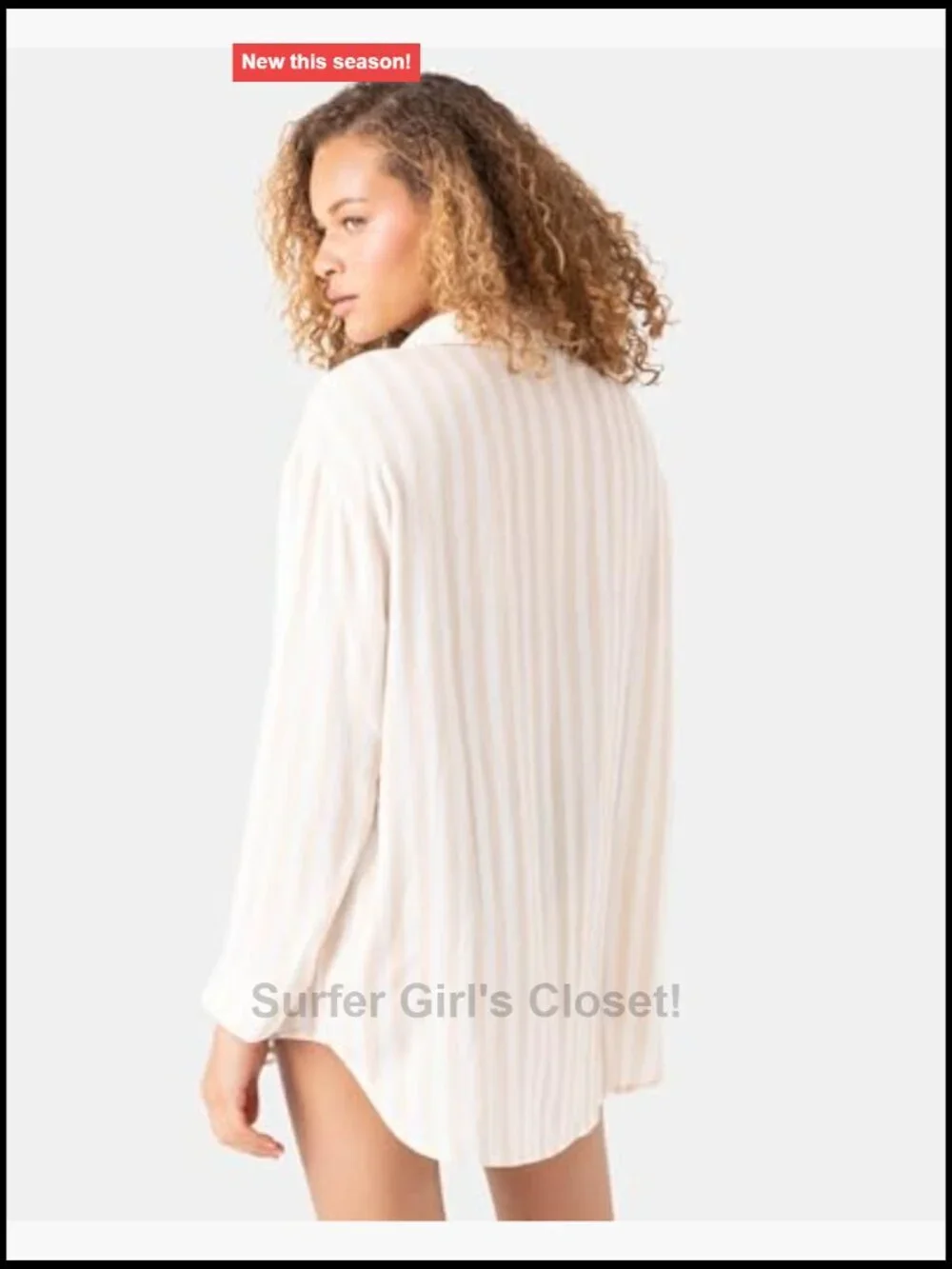 Long Sleeve Button Down Cover Up Shirt UPF 50+ Lightweight Rayon